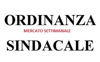 Ordinanza Sindacale n. 27 del 25 giugno 2020 - Integrazione O.S. n. 25 /2020 spostamento mercato settimanale.